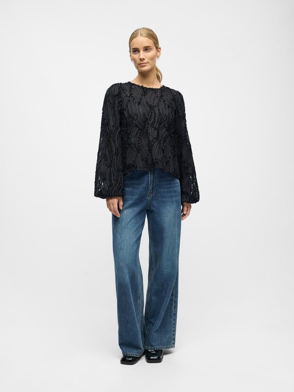 OBJLUCIE Top - Black - VERO MODA & VILA Bergvik